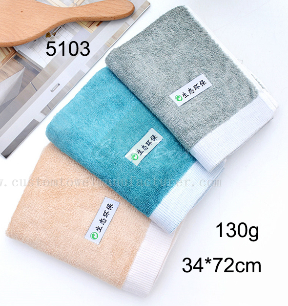 China Bulk Custom monogrammed towels Supplier Bespoke Bamboo Travel Towels Manufacturer